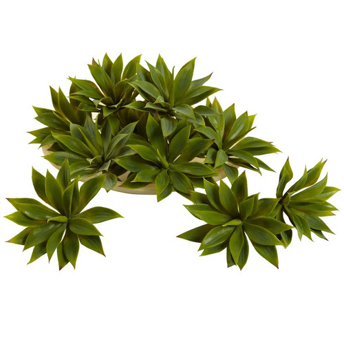 5 Mini Agave W 19 Lvs Set Of 12 6110 S12 By Nearly Natural