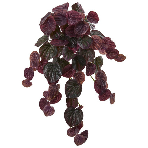 25 Peperomia Artificial Hanging Bush Set Of 6 Real Touch 6185 S6 By Nearly Natural