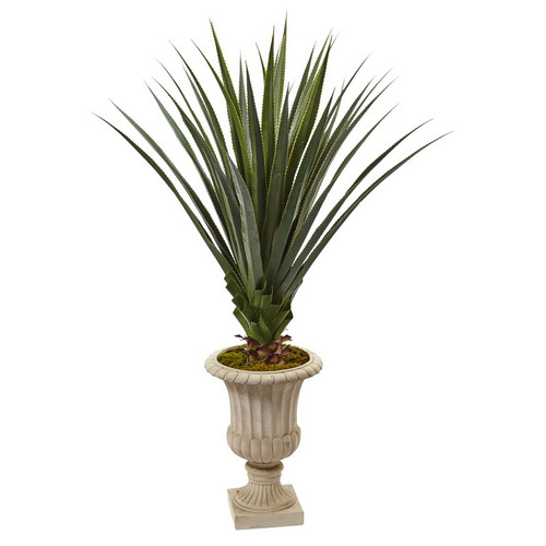 5 Spiked Agave Artificial Plant In Decorative Urn 6902 By Nearly Natural