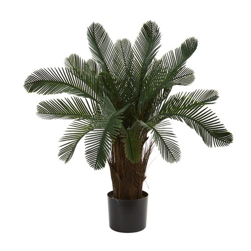 2 Cycas Tree Uv Resistant Indoor Outdoor 6937 By Nearly Natural