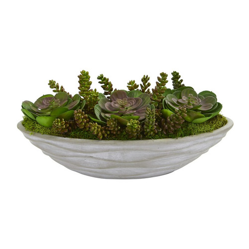 17 Succulent Garden Artificial Plant 8249 By Nearly Natural