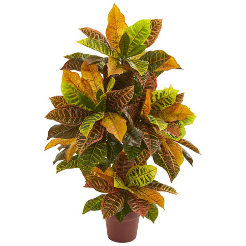39 Croton Artificial Plant Real Touch 8313 By Nearly Natural