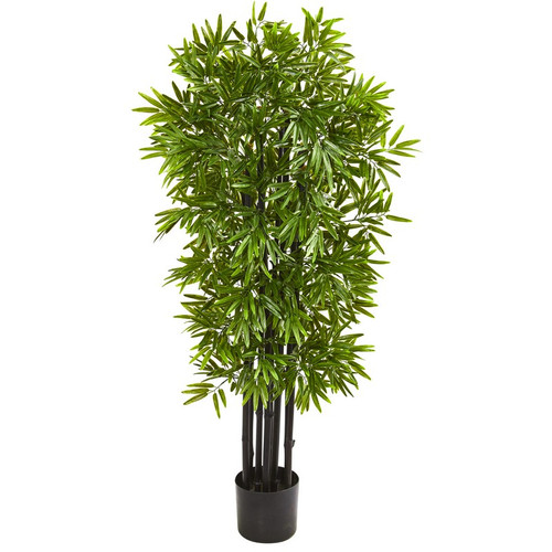 51 Bamboo Tree With Black Trunks Uv Resist Indoor Outdoor 9144 By Nearly Natural