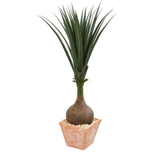 58 Yucca Artificial Plant In Terra Cotta Planter 9324 By Nearly Natural
