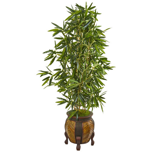 5 Bamboo Tree In Planter Real Touch 9335 By Nearly Natural