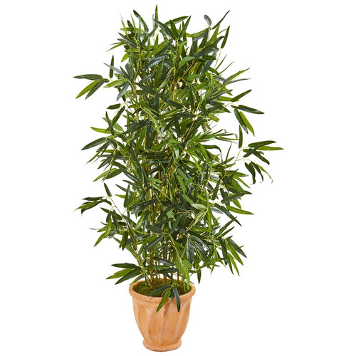 4 5 Bamboo Tree In Planter Real Touch Uv Indoor Outdoor 9336 By Nearly Natural