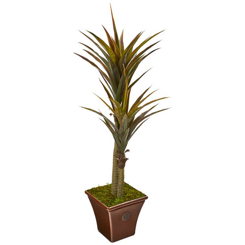 61 Yucca Artificial Tree In Planter 9525 By Nearly Natural