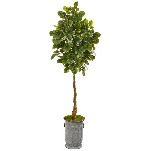 6 Beech Leaf Artificial Tree In Decorative Planter 9574 By Nearly Natural