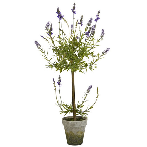 34 Lavander Topiary Artificial Tree 9603 By Nearly Natural