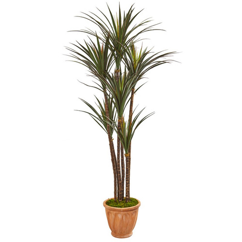 69 Giant Yucca Tree In Terracotta Planter Uv Res Ind Outr 9648 By Nearly Natural
