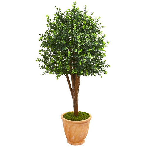 52 Eucalyptus Tree In Planter Uv Resistant Indoor Outdoor 9699 By Nearly Natural