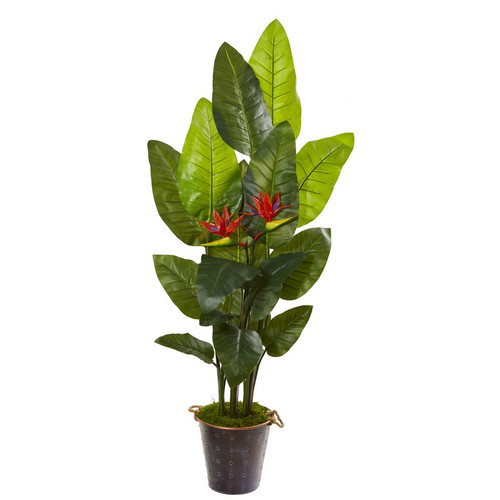 75 Bird Of Paradise Plant In Planter Real Touch 9797 By Nearly Natural