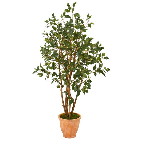 53 Ficus Artificial Tree In Terra Cotta Planter T1103 By Nearly Natural