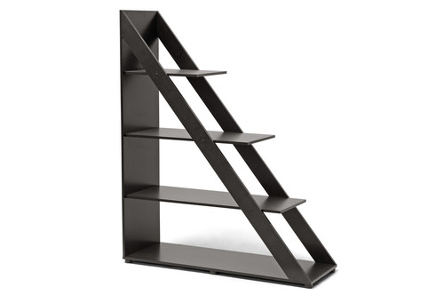 Baxton Studio Psinta Dark Brown Modern Shelving Unit Is 2 By Wholesale Interiors