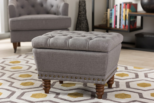 Baxton Studio Annabelle Modern And Contemporary Light Grey Fabric Upholstered Walnut Wood Finished Button Tufted Storage Ottoman 217 Light Grey By Wholesale Interiors Baxton Studio Annabelle Modern And Contemporary Light Grey Fabric Upholstered Walnut Wood Finished Button Tufted Storage Ottoman 217 Light Grey By Wholesale Interiors