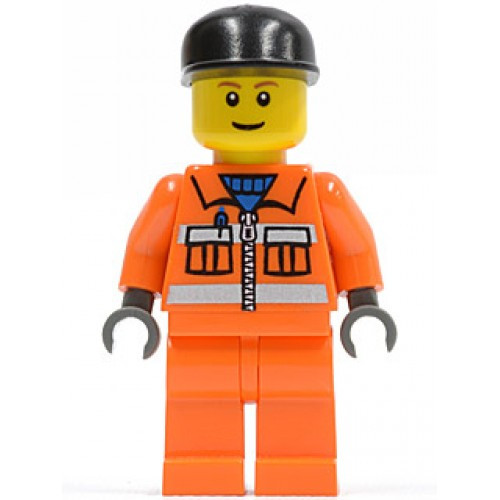 Lego Sanitary Engineer 3 Orange Legs 5611 Cty051