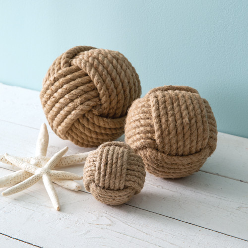 Set Of Three Nautical Rope Balls 370773 By CTW 1