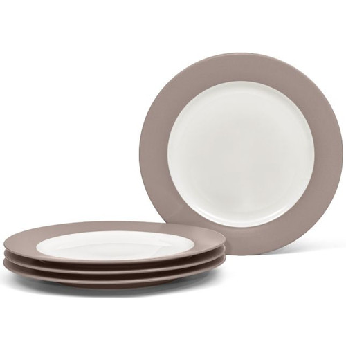 Colorwave Clay Set Of 4 Rim Salad Plates, 8.25" 5101-605D By Noritake