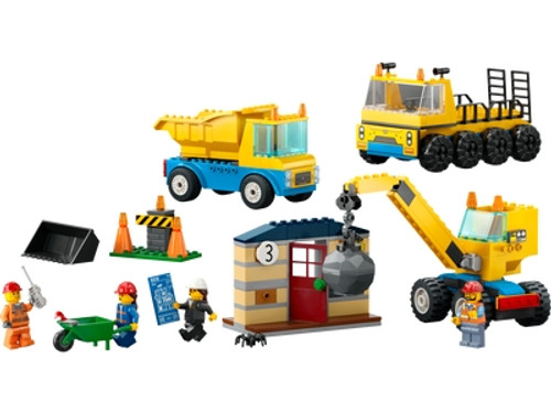 LEGO 60391 Kiepwagen, Bouwtruck en Sloopkraan