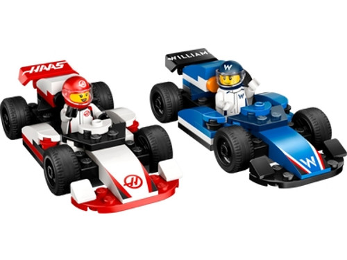 LEGO 60464 F1 Williams Racing en Haas F1 racewagens