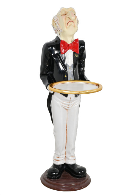 Restaurant Waiter Gold Server Tray Butler Statue Kitchen Wine Connoisseur Bar 10286401 By AFD