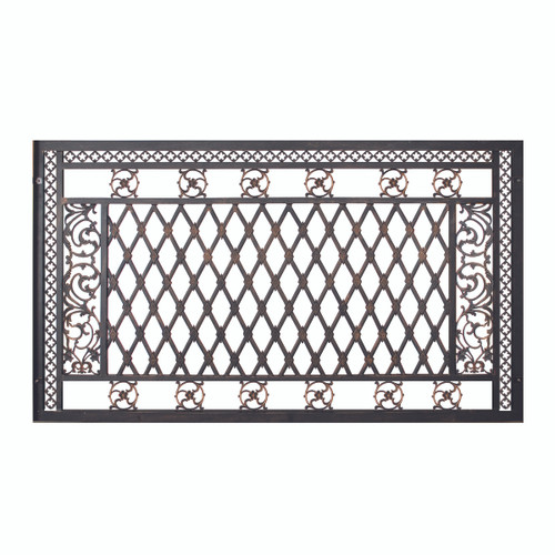 Bridgeton Moore Medium Fence Panel 54 Inches Tall Estate System, Aluminum, Powder Coated, Bronzed Finish 10808097 By AFD