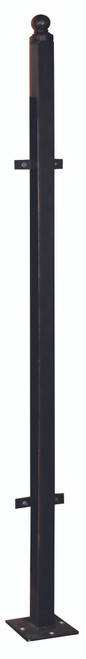 Bridgeton Moore Medium Fence Post 54 Inches Tall Estate System, Aluminum, Powder Coated, Bronzed Finish 10813654 By AFD