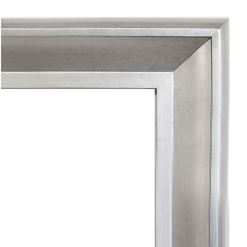 The Sterling Frame 48X72 Silver With Champagne Wash 11161061 By AFD