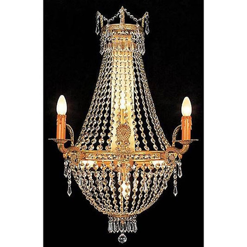 Gilt Crystal Chandelier Sconce 11175113 By AFD