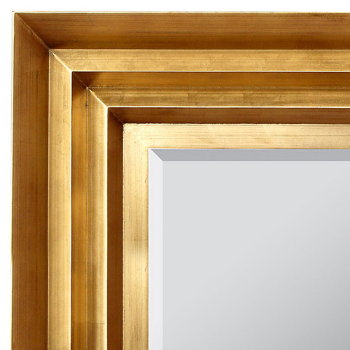 Modern Wave Mirror 24X36 Gold 11215816 By AFD