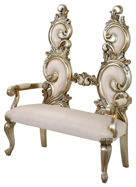 Luxury Rococo Double Bench Settee 50"W 12011249 By AFD