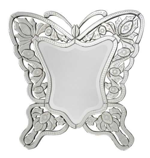 Venetian Style Premium Butterfly Mirror 36 Inches, Entry, Hall, Bathroom, Glam Room 12016466 By AFD