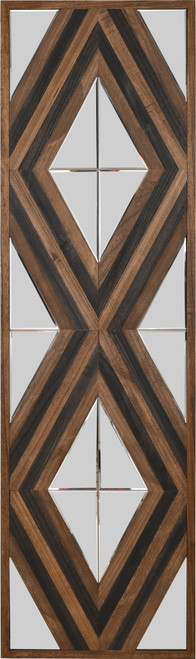 Contemporary Aspen Double Diamond Multi Tone 72 Inch Mounted Mirror 12018076 By AFD