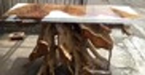 Resin Teakroot Console White 48In 12024013 By AFD