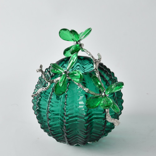 Vibrant Emerald Charm Round Vase 12030524 By AFD