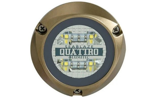 Dual Color Blue/White Surface Mount Bronze Housing 12/24Vdc - SKU179991