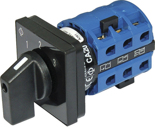 Rotary Switch 120Vac 30 Amp Off + 3 Position (Battery - Switch) - SKU182046