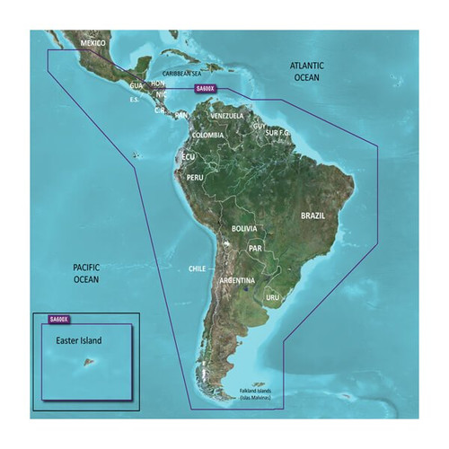 G3 Micro South America Coastal Chart (Cartography - Garmin G3) - SKU182462
