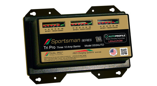 Battery Charger, Auto Profile 3 Bank 30 Amps (Battery - Chargers) - SKU182472