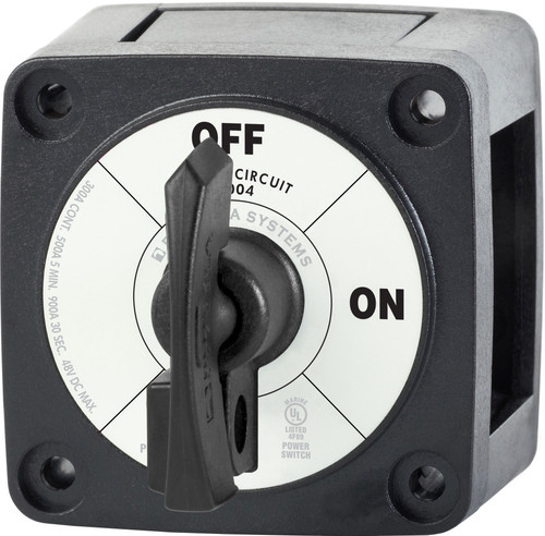 M-Series Battery Switch On/Off Black With Locking Key - SKU182851