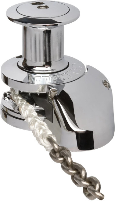 Vertical 12V Windlass With Capstan For 3/8In Chain & 5/8In Line - SKU183605