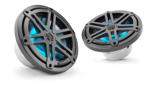 M3 7.7In Coaxial Speakers Gray Sport Grille With Rgb Led - SKU184332