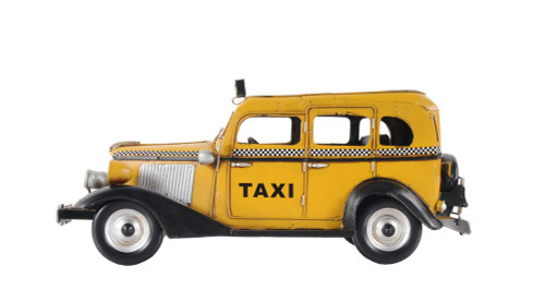 1933 Checker Model T Taxi Cab AJ079 (Model Kit) By OMH