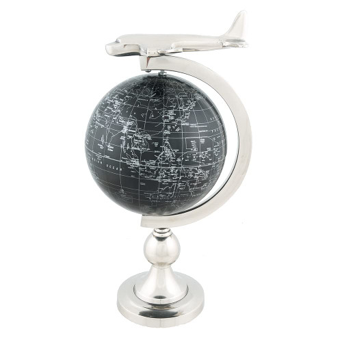 Airplane On Globe W Brass Stand AK020 (Model Kit) By OMH
