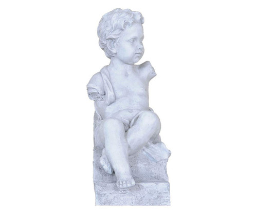 Anne Home - Boy Sitting Statue AT007 By OMH