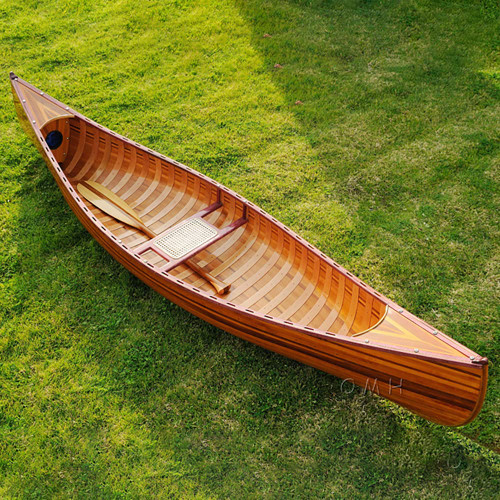 Wooden Canoe With Ribs Curved Bow 10Ft K034 By OMH