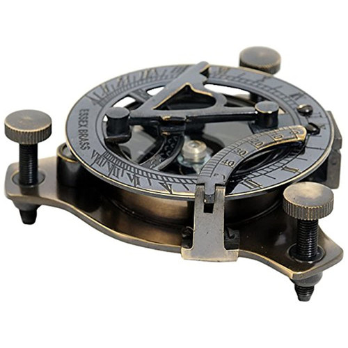 Sundial Compass In Wood Box (Medium) ND013 By OMH