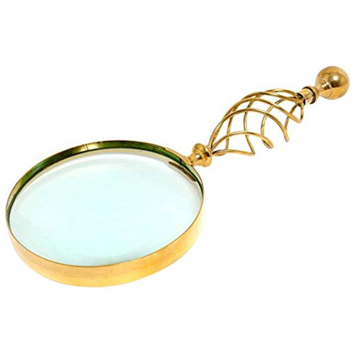 Magnifier In Wood Box- 5 Inches ND040 By OMH