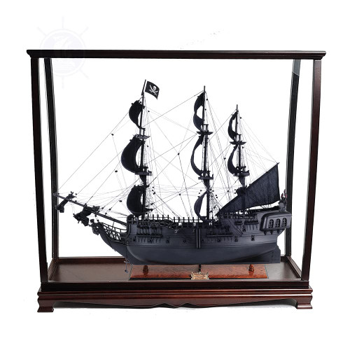 Black Pearl Pirate Ship Midsize With Display Case T305A (Model Kit) By OMH