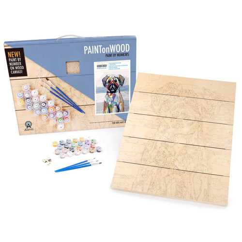 Abroli Large Paint On Wood By Number - Good Dog ABILPWG01